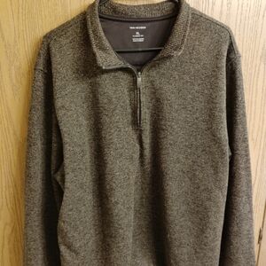 Van Heusen Men's Zip Up Gray Sweater